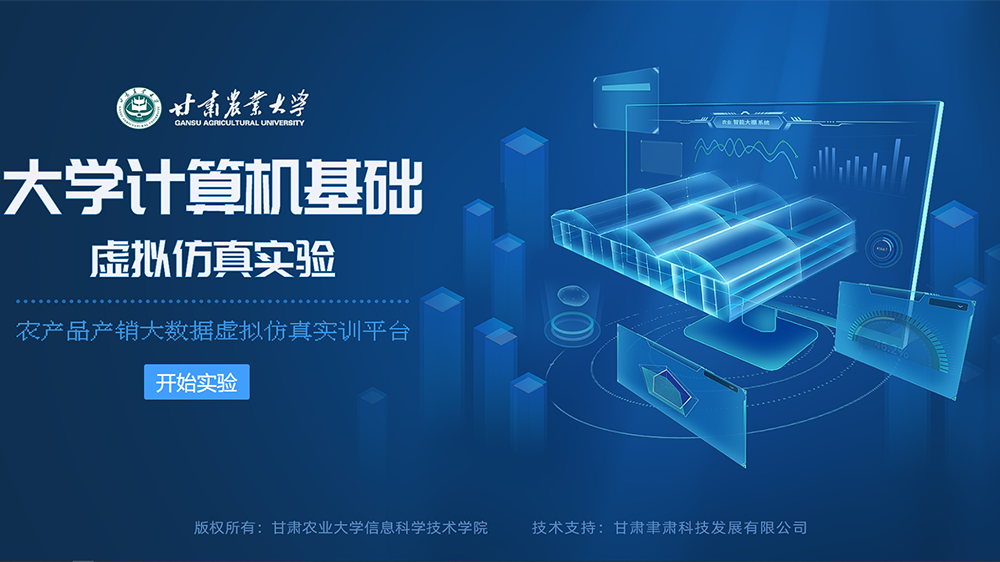 大学计算机基础——虚拟仿真实验农产品产销大数据虚拟仿真实训平台